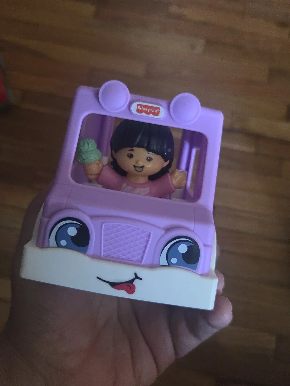 Fisher-Price Lavender Ice Cream Truck Playset with One Little People